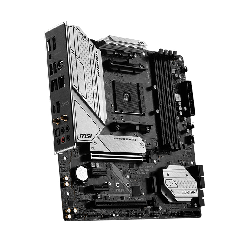 MSI B550M MORTAR MAX WIFI AMD AM4 M-ATX Gaming Motherboard - Tech Sphere