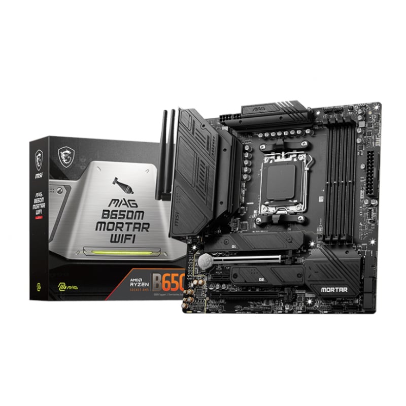 MSI MAG B650M MORTAR WIFI AMD AM5 mATX Gaming Motherboard - Tech Sphere