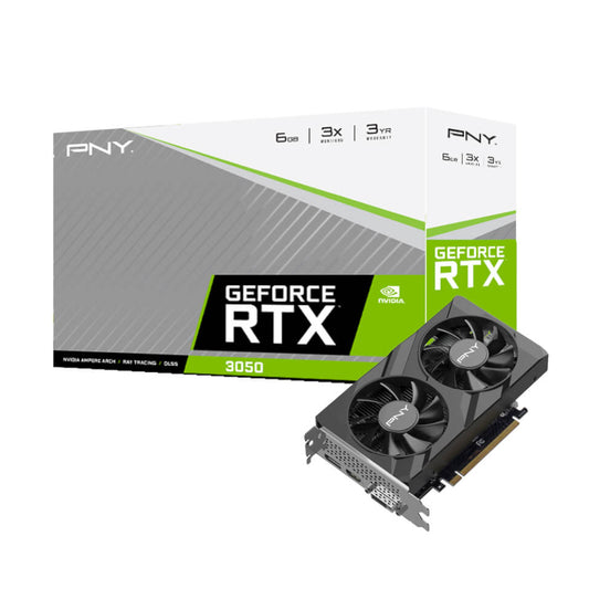 PNY GeForce RTX 3050 Verto Dual Fan 6G GDDR6 96-BIT Graphics Card - Tech Sphere